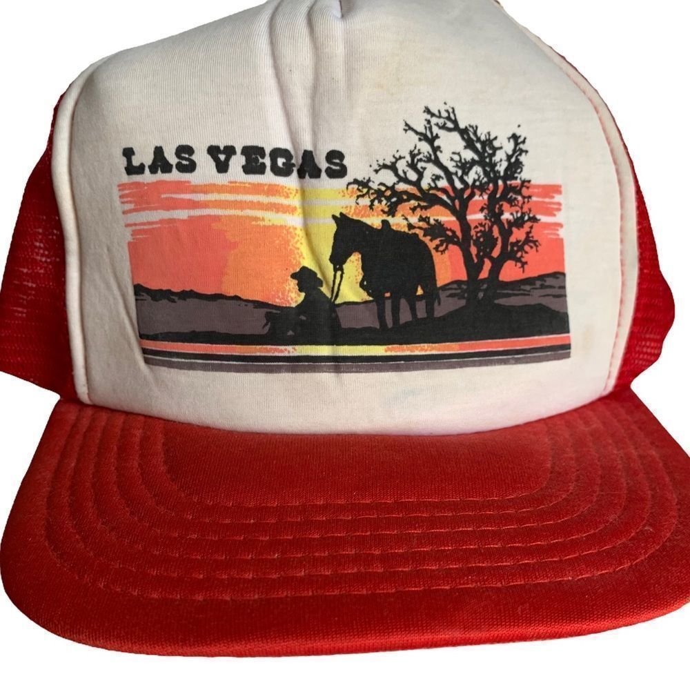 Vintage  Las Vegas Trucker Snapback Hat